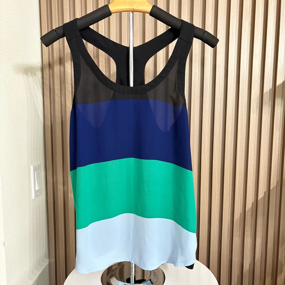 Express Colorblock Racerback Tank – XS